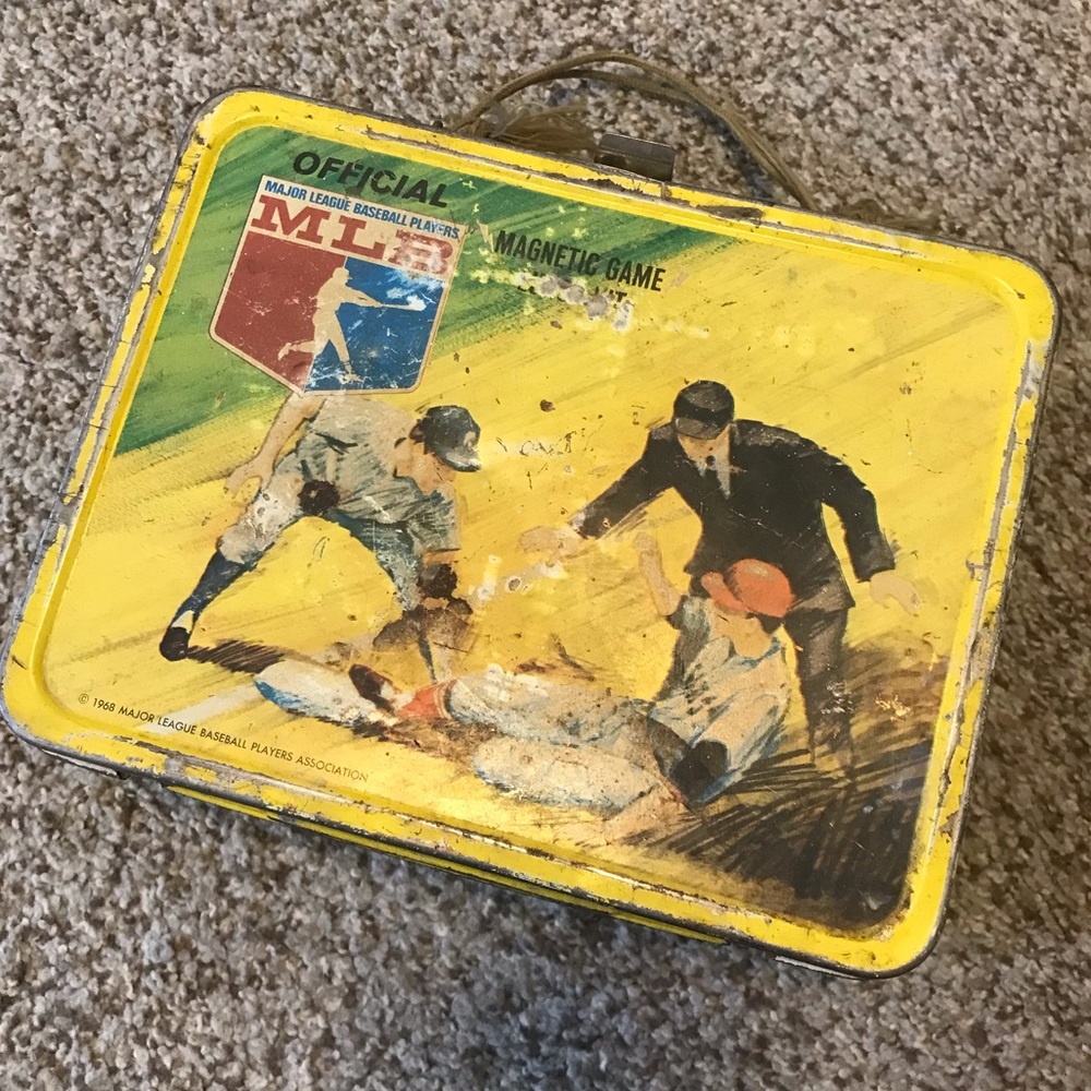 Vintage MLB baseball sports lunch box